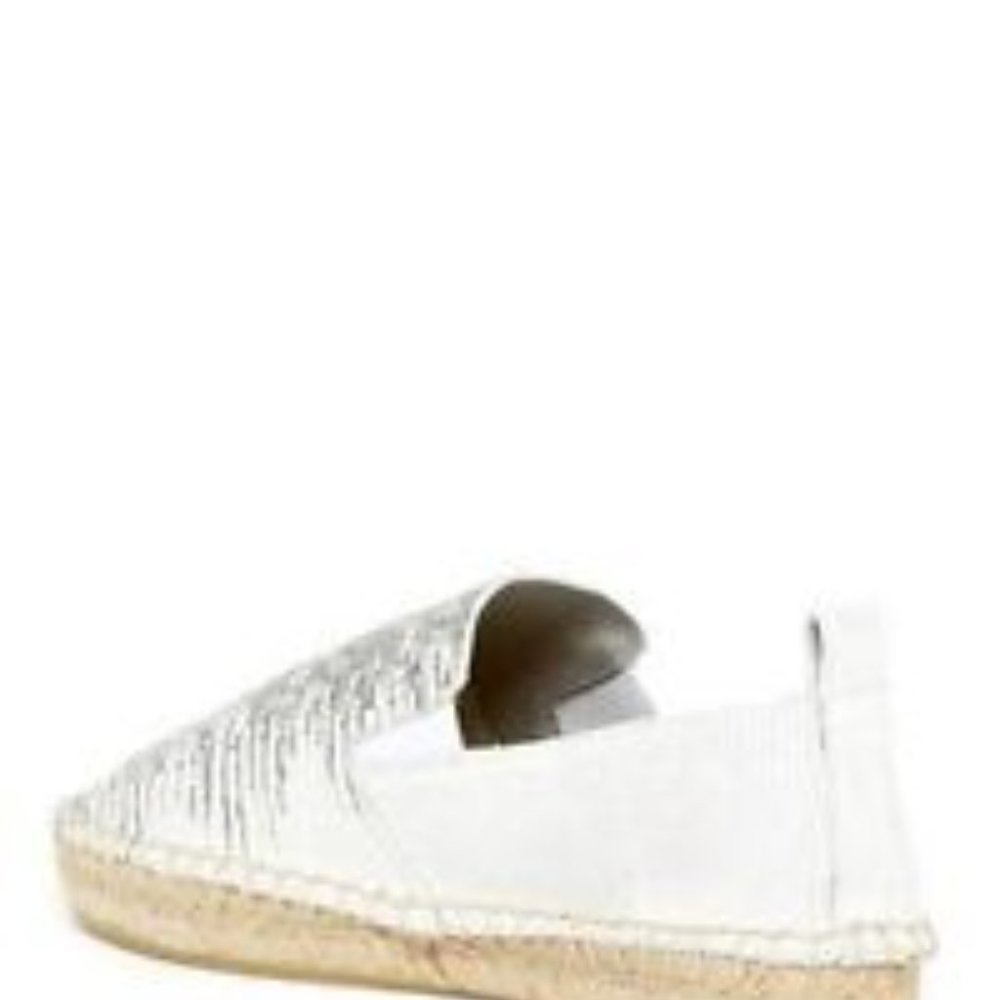 Nib Vince. Robin Reptile Embossed Espadrille Flat… - image 3